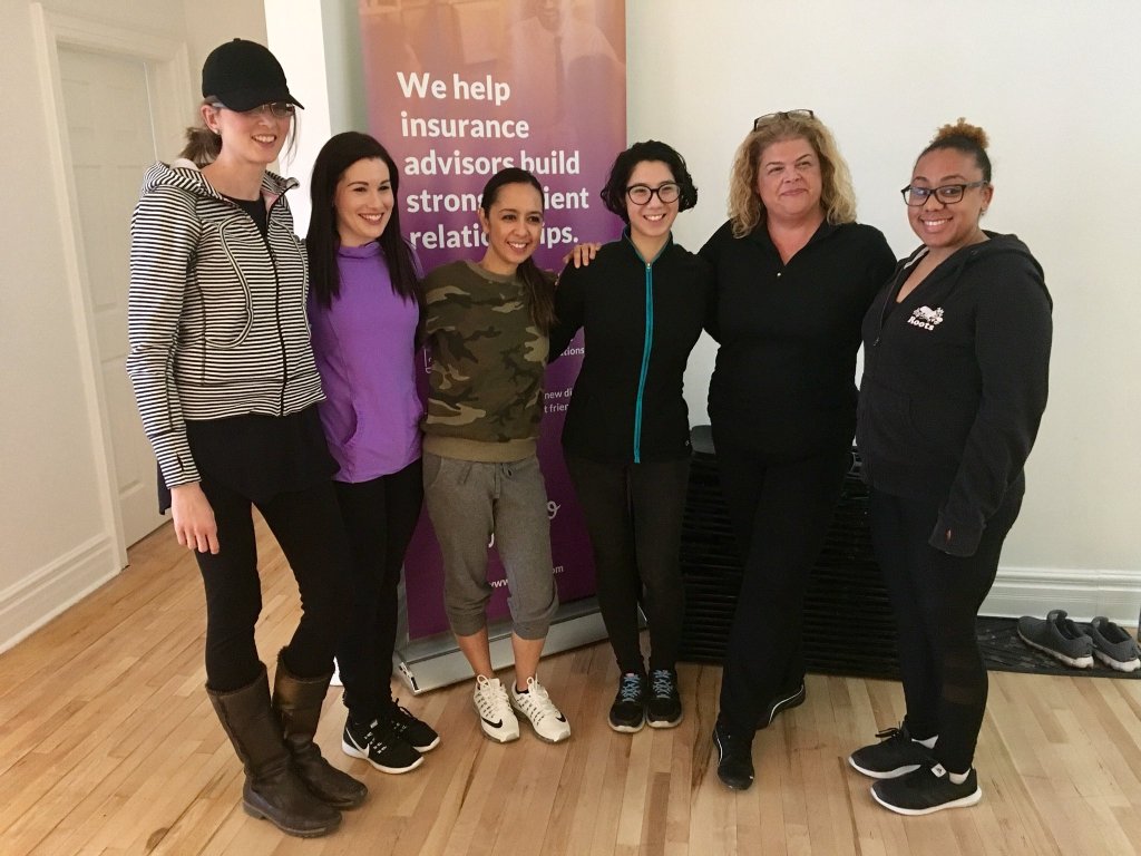 Catherine with presenters and organizers of the Financial Fitness Bootcamp